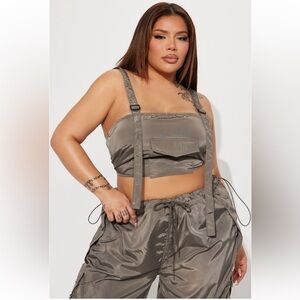 Get With It Cargo Pants Set